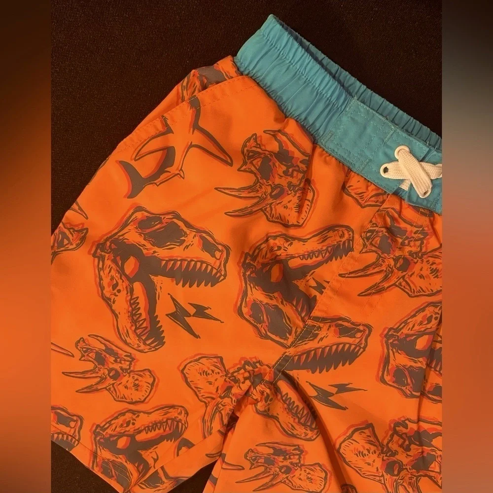 NEW KIDS SWIM- Dinosaur and Shark Swim Trunks